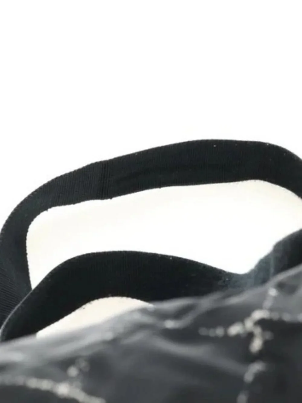 CHANEL New Travel line Backpack Nylon Black CC Auth BA12647V